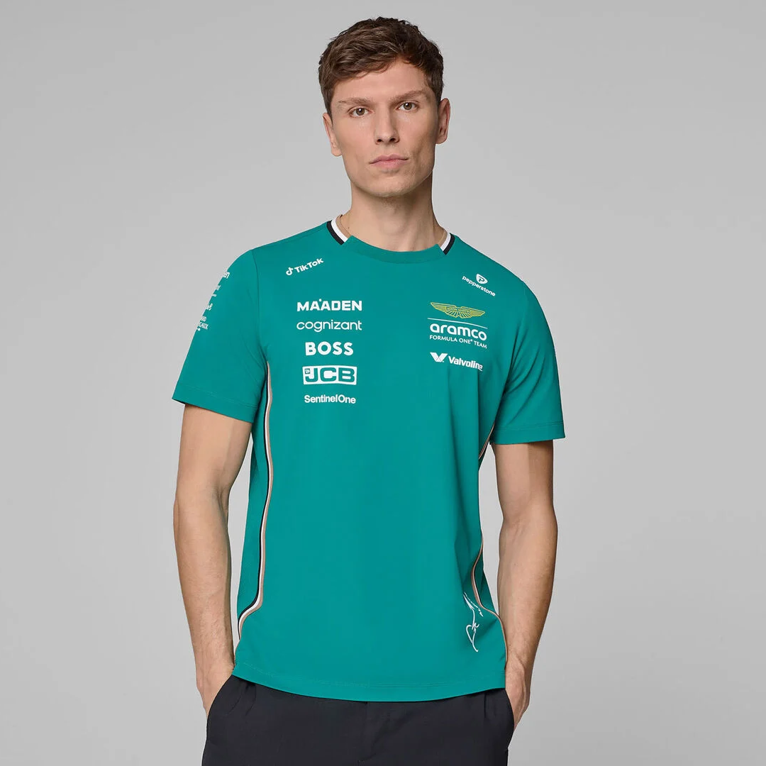 Aston Martin F1 Team 2025 Fernando Alonso Driver T-shirt 701233034