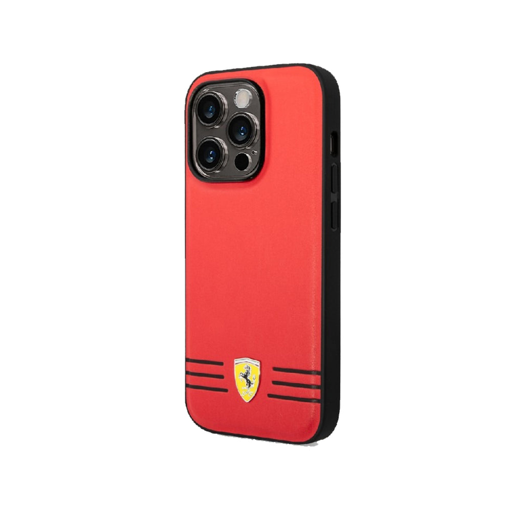 Case/Funda Ferrari de Piel Perforada Color Rojo iPhone 11 Pro Max